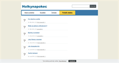 Desktop Screenshot of holkynapokec.cz