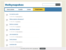 Tablet Screenshot of holkynapokec.cz